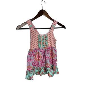 Matilda Jane Ticket Window‎ Tunic Shirt Girls Happy and Free Top Size 6